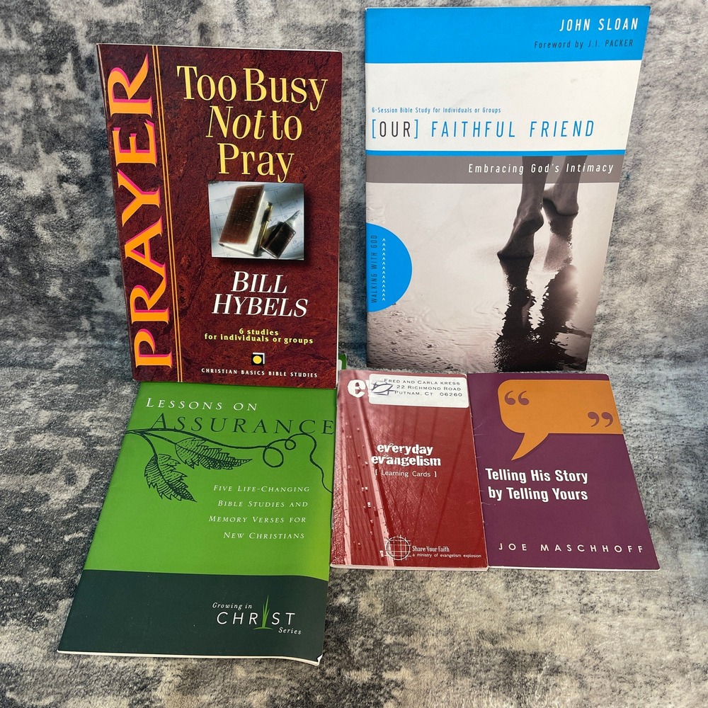 Christian Study Lot Too Busy Not to Pray Bill Hybels Evangelism 5pk Bundle